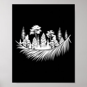 Poster Nature Forêt Plantes Arbres Camping Randonnée Mont