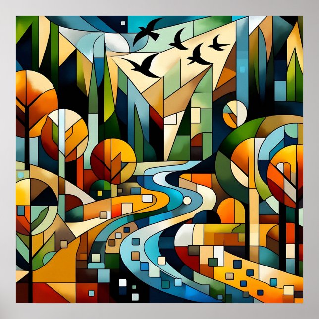 Poster Nature géométrique (Devant)