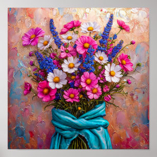 Poster Nature morte de belles fleurs