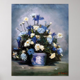 Poster Nature morte de fleurs/Still life of flowers