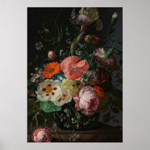Poster Nature morte de maître hollandais vintage Rachel R
