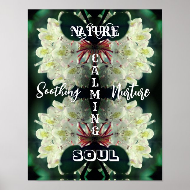 Poster Nature Soul Azalea Inspirationnel Abstrait (Devant)
