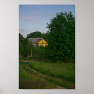 Poster Nature Village rural Paysage Biélorussie