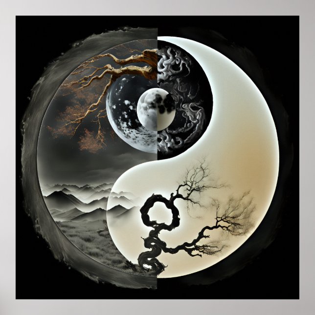 Poster Nature Yin et Yang (Devant)