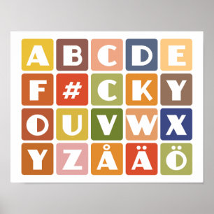 Poster Naughty Alphabets