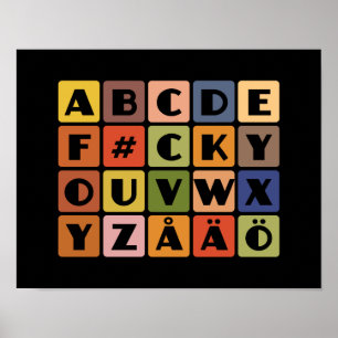 Poster Naughty Alphabets