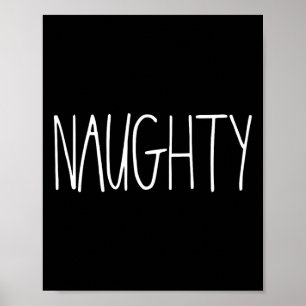 Poster Naughty Et Nice Couples Est Pour Noël Jk Naught