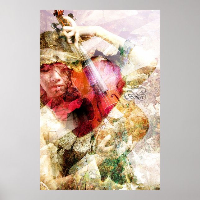 Poster N'Avais-Je Pas Pu Croire (Poster D'Art Violon) (Devant)