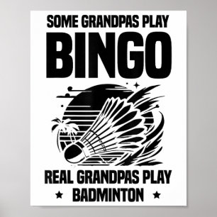 Poster Navette de joueur de badminton à électrocardiogram