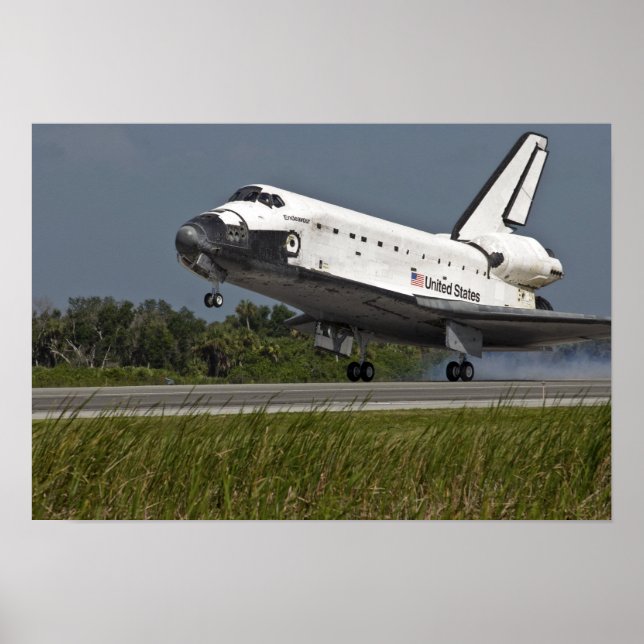 Poster Navette Endeavour atterrissage Kennedy Space Cente (Devant)