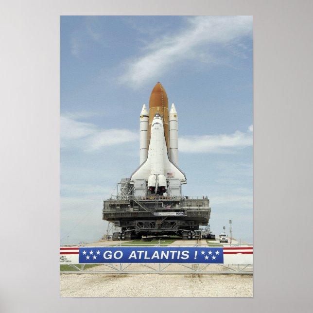 Poster navette spatiale Atlantis (Devant)