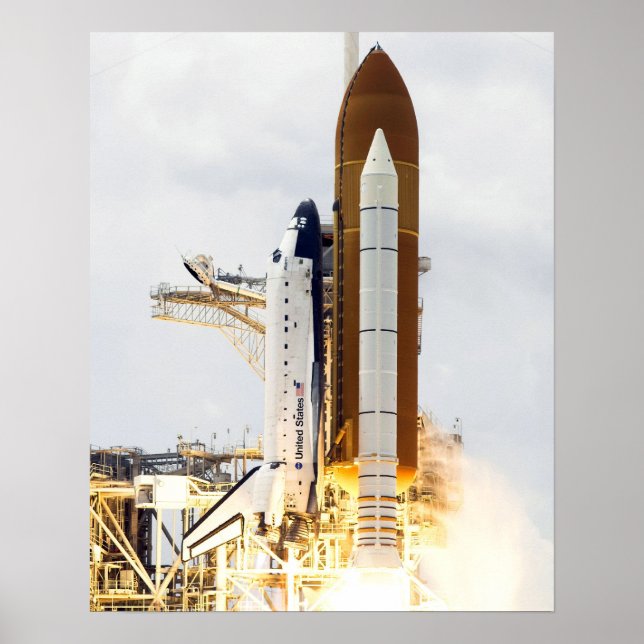 Poster Navette spatiale Atlantis (Devant)