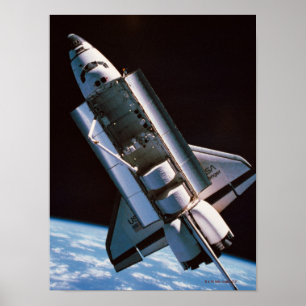 Poster Navette spatiale avec Baie de cargaison ouverte