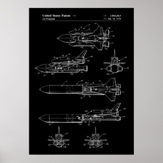 Poster Navette spatiale Brevet