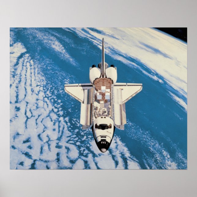 Poster Navette spatiale en Orbit (Devant)