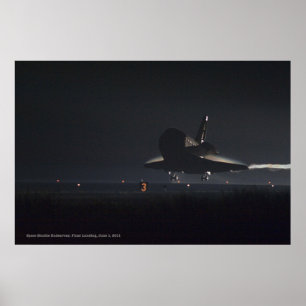 Poster Navette spatiale Endeavor, atterrissage final