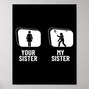 Poster Navette Ta Soeur Ma Soeur Frère Drôle Drôle