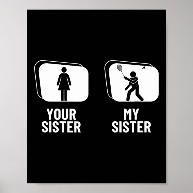Poster Navette Ta Soeur Ma Soeur Frère Drôle Drôle (Devant)
