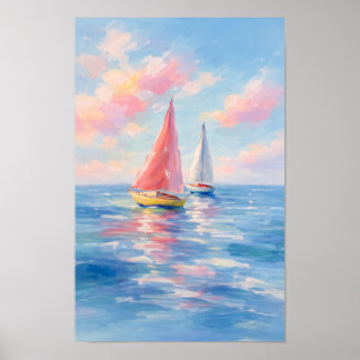 Poster Naviguer dans les mers de barbe à papa | Impressio