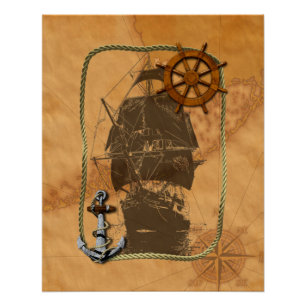 Poster Navire à voile historique