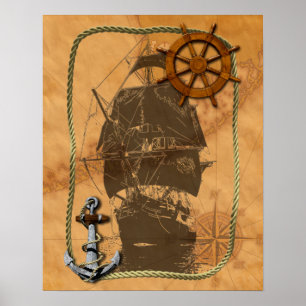 Poster Navire à voile historique
