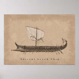 Poster Navire antique
