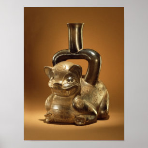 Poster Navire avec le puma, culture de Chavin, c.90 AVANT