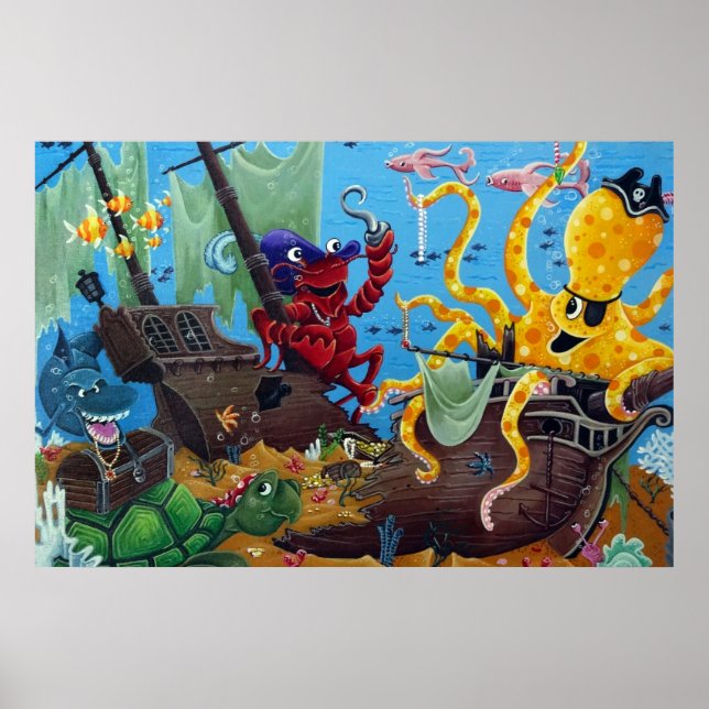 Poster Navire coulé (Devant)