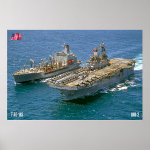 POSTER NAVIRE D'ASSAUT AMPHIBIEUX - LHD-2