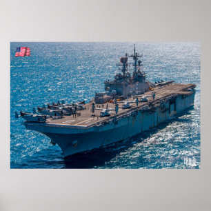 POSTER NAVIRE D'ASSAUT AMPHIBIEUX - LHD-6