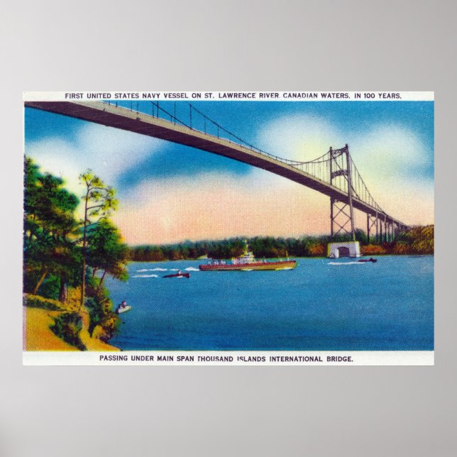 Poster Navire de la marine américaine (Devant)