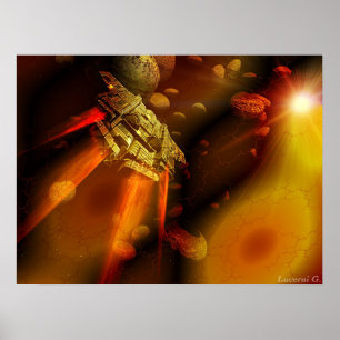 Poster Navire spatial