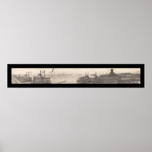 Poster Navires New Orleans Photo 1910