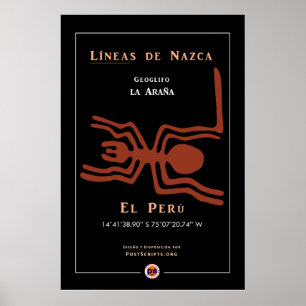 Poster Nazca Geoglyphs-Spider