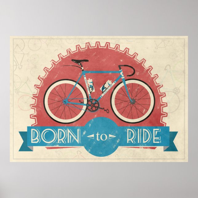 Poster Né À Ride (Devant)