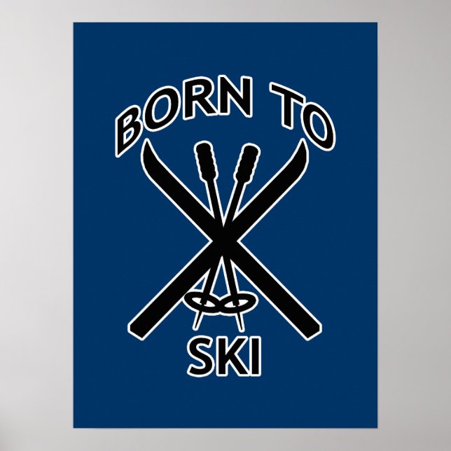 Poster Né à Ski (Devant)