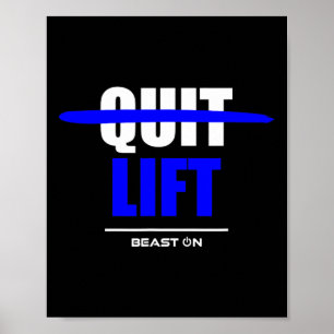 Poster Ne Cessez Pas L'Ascenseur Fitness Salle De Fitness