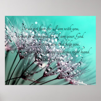 Poster Ne Craignez Pas Ésaïe 41:10 Verset biblique