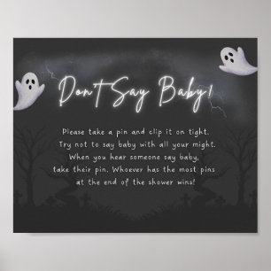 Poster Ne dites pas signe bébé