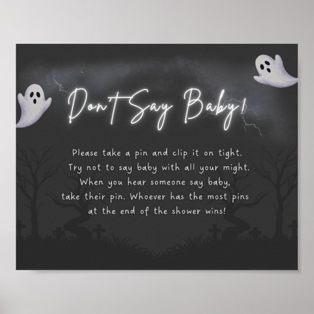 Poster Ne dites pas signe bébé (Devant)