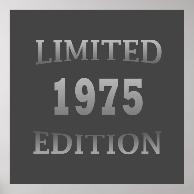 Poster Né en 1975 anniversaire vintage (Devant)