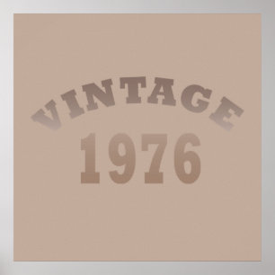 Poster Né en 1976 édition anniversaire