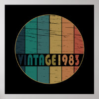 Né en 1983 anniversaire vintage