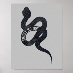 Poster Ne faites confiance à personne Serpent Snake