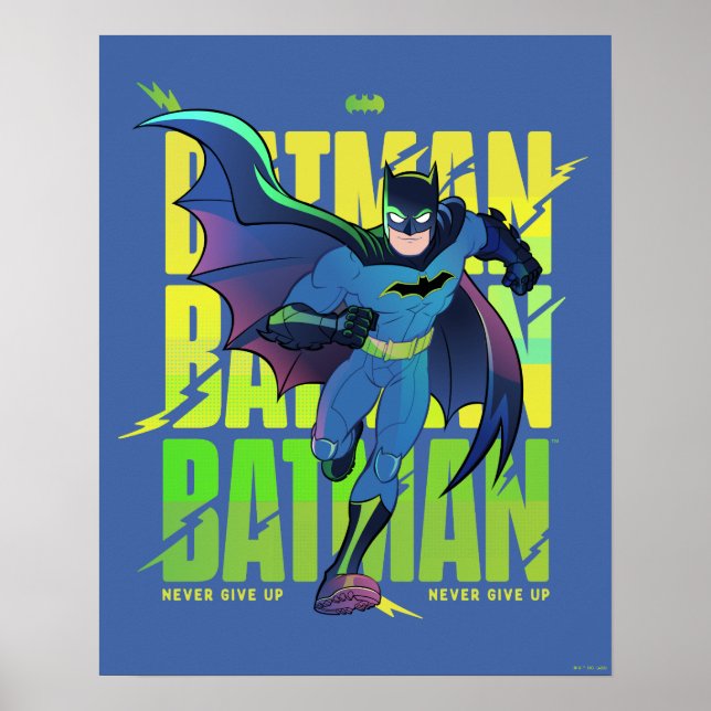 Poster Ne jamais abandonner Batman en cours d'exécution g (Devant)