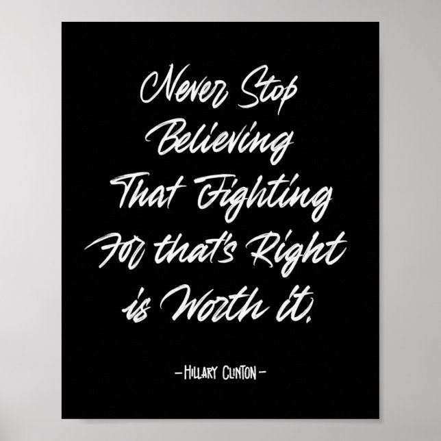 Poster Ne jamais cesser de croire (Devant)