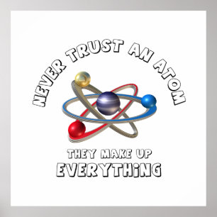 Poster Ne jamais faire confiance à l'atome