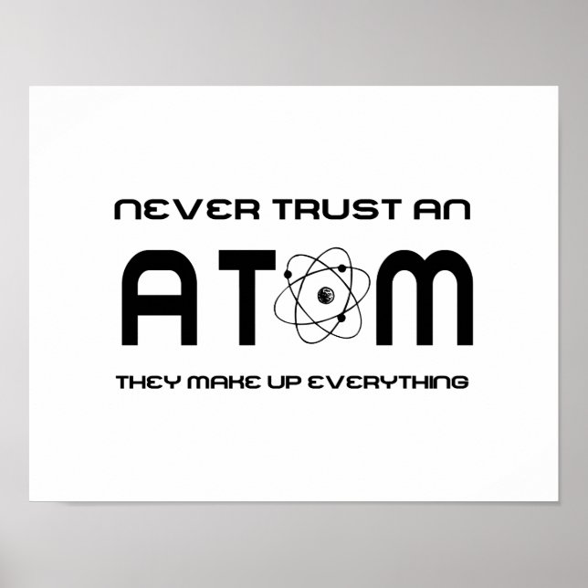 Poster Ne jamais faire confiance à un Atom qu'ils font to (Devant)