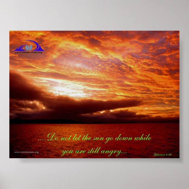 Poster Ne laisse pas le soleil se coucher (Devant)