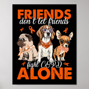 Poster Ne laissez pas les amis combattre les cultures seu